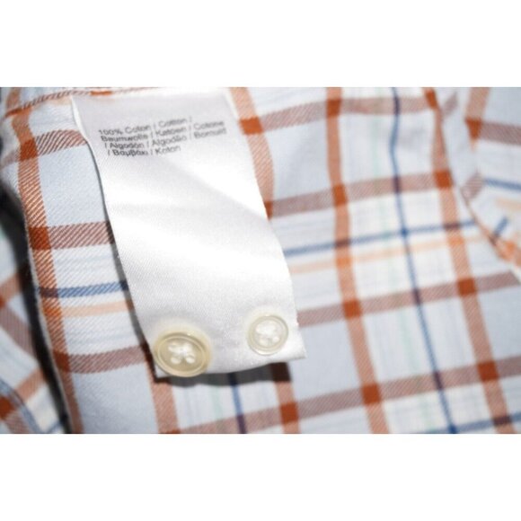 Lacoste Extra Slim Fit Plaid Button-Up Shirt - Men's Size Small - Picture 9 of 12
